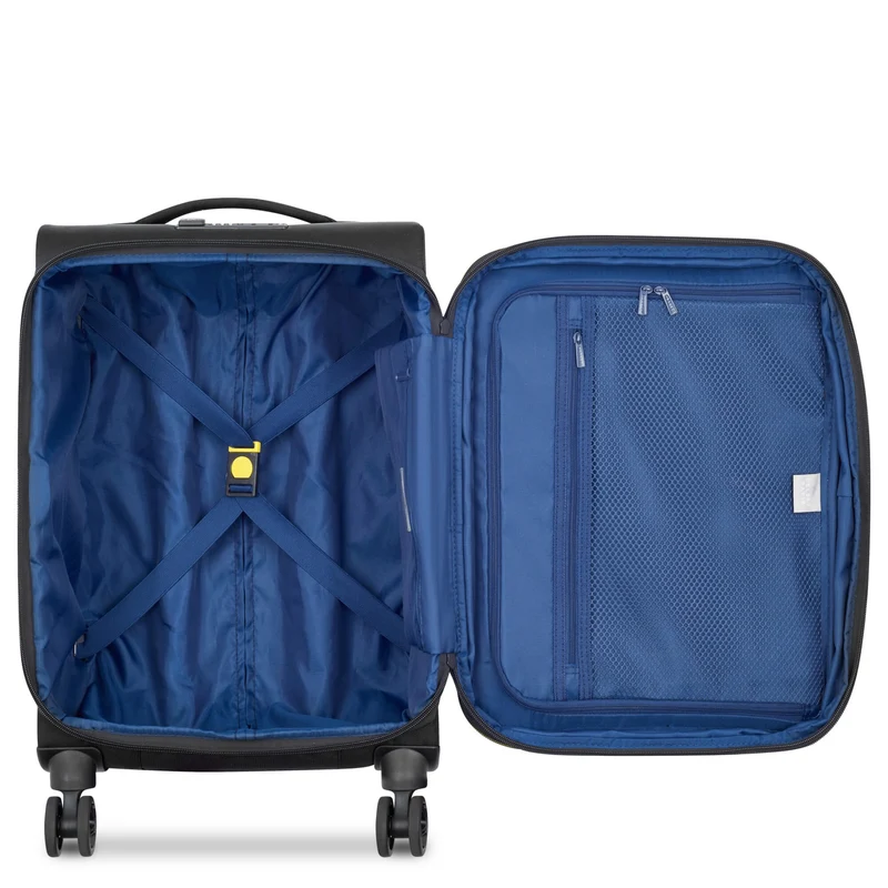 Delsey Paris Brochant 3 - Trolley de cabina con 4 ruedas S 55 cm expandible (tief schwarz)