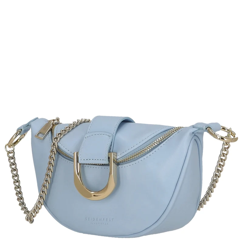 Seidenfelt Sonka - Bolso bandolera 19 cm (shy blue/gold)