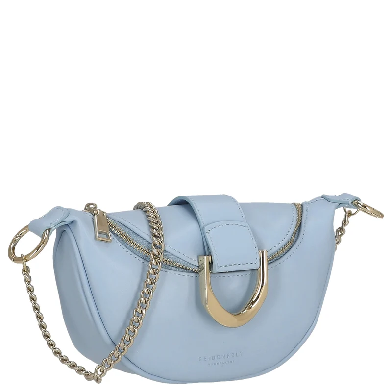 Seidenfelt Sonka - Bolso bandolera 19 cm (shy blue/gold)