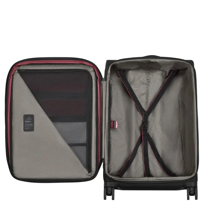 Victorinox Crosslight Softside - Trolley de 4 ruedas M 68 cm expandible (black)