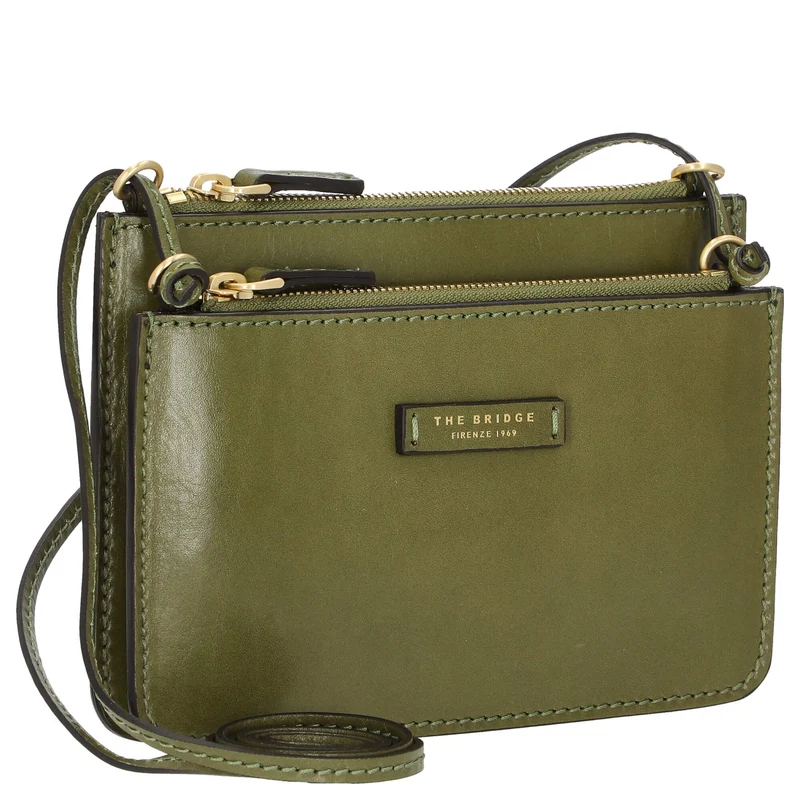 The Bridge Rustici - Bolso de hombro 21 cm (verde fico)