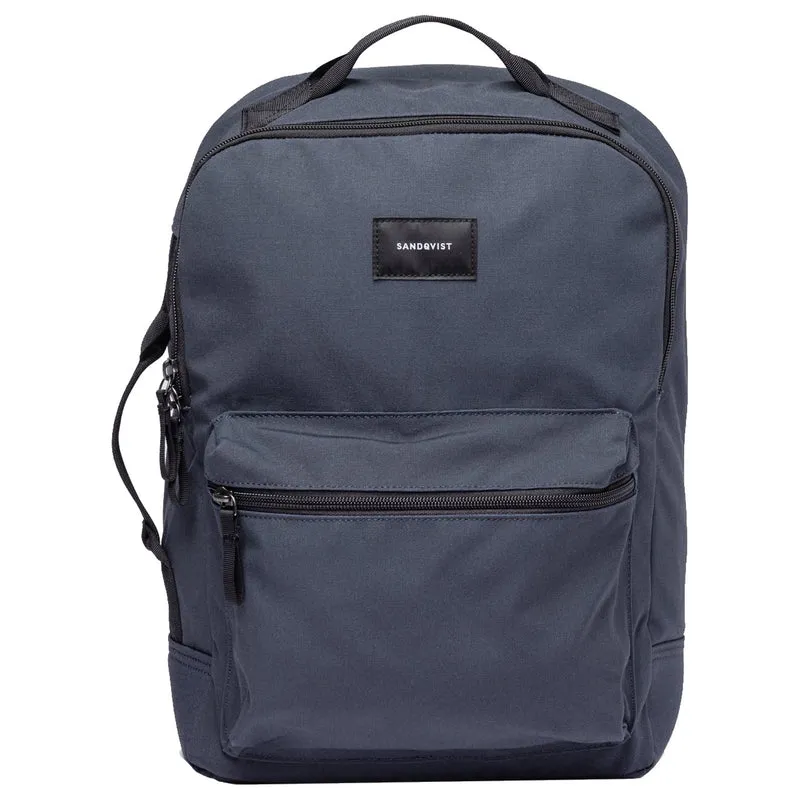 Sandqvist August - Mochila 13" 40 cm (navy with black webbing)