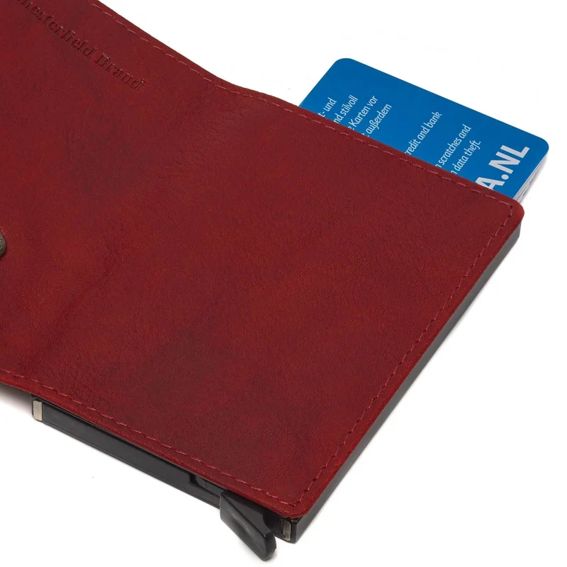 The Chesterfield Brand Portland - Tarjetero 6cc 10 cm RFID (red)