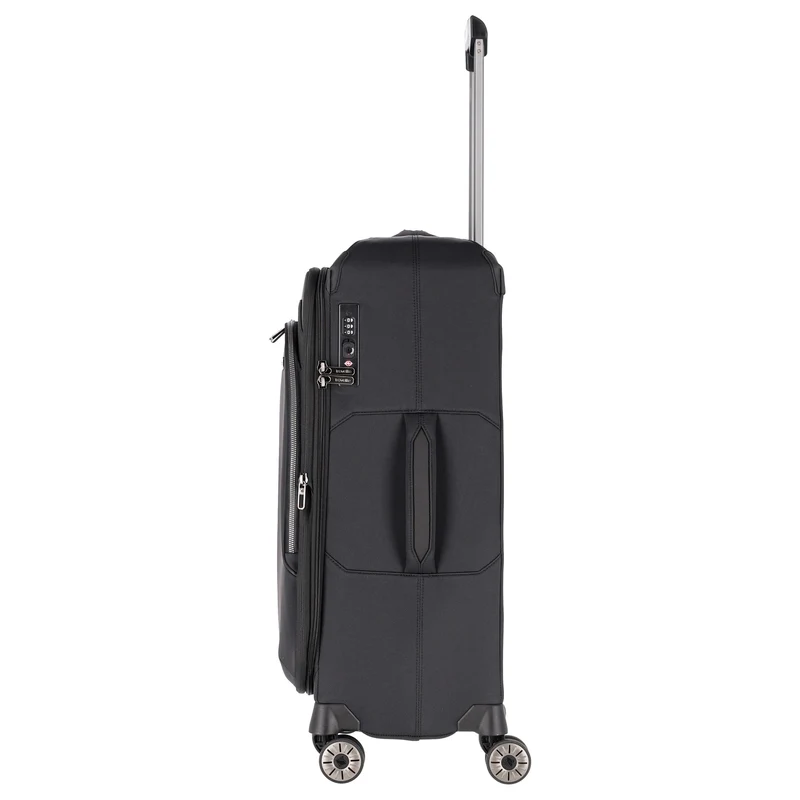 Travelite Priima - Trolley de 4 ruedas M 68 cm expandible (black)
