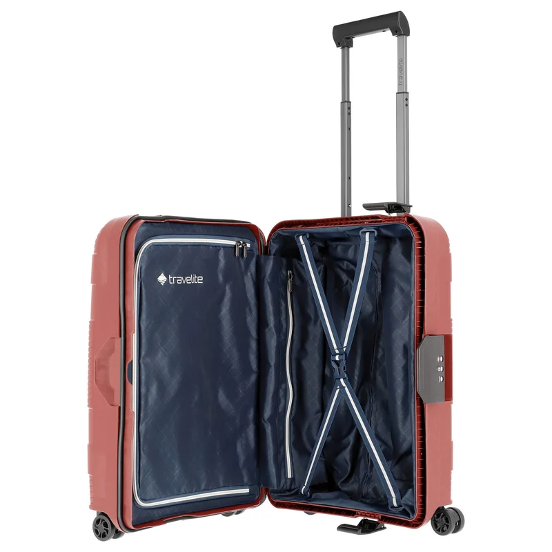 Travelite Korfu - Trolley de cabina con 4 ruedas S 55 cm (rot)