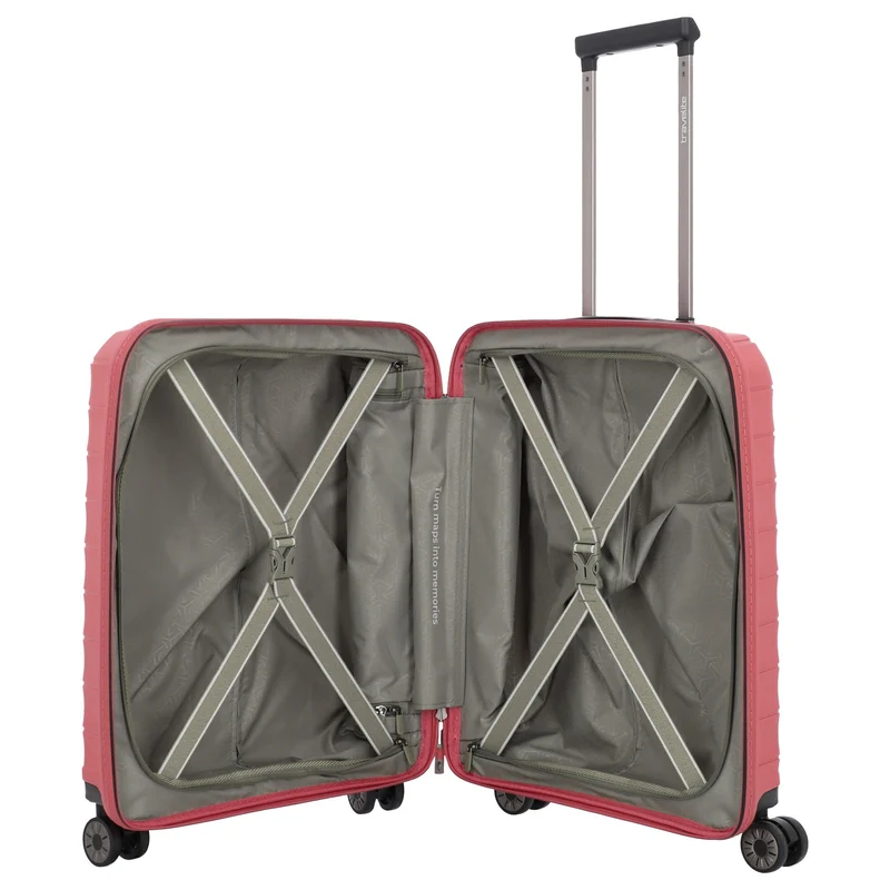 Travelite Mooby - Trolley de cabina con 4 ruedas S 55 cm (rot)