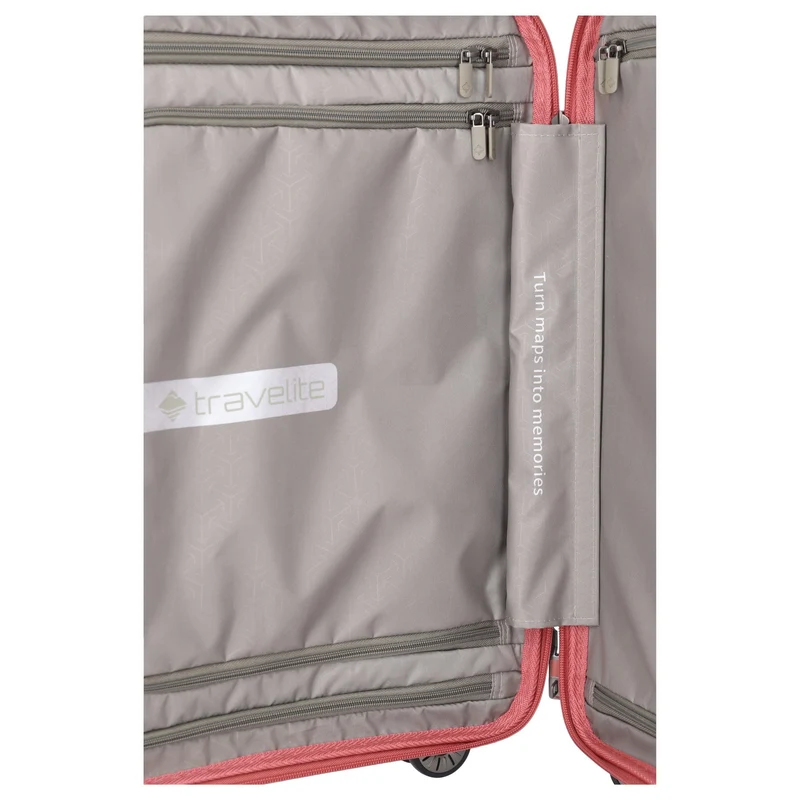Travelite Mooby - Trolley de cabina con 4 ruedas S 55 cm (rot)
