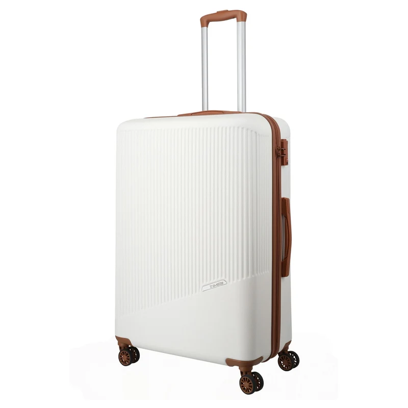 Travelite Bali - Trolley de 4 ruedas L 77 cm (weiß/cognac)