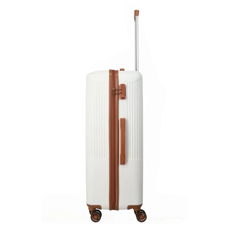 Travelite Bali - Trolley de 4 ruedas L 77 cm (weiß/cognac)