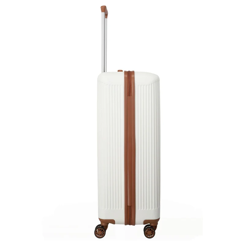 Travelite Bali - Trolley de 4 ruedas L 77 cm (weiß/cognac)
