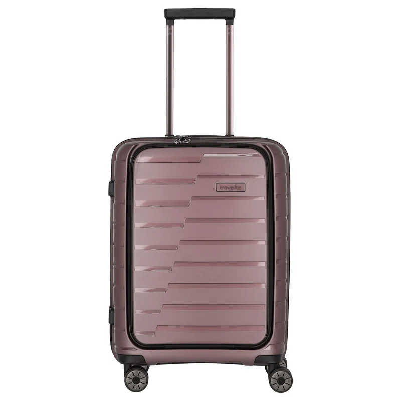 Travelite Air Base - Trolley de cabina con 4 ruedas y bolsillo delantero S 55 cm (flieder)