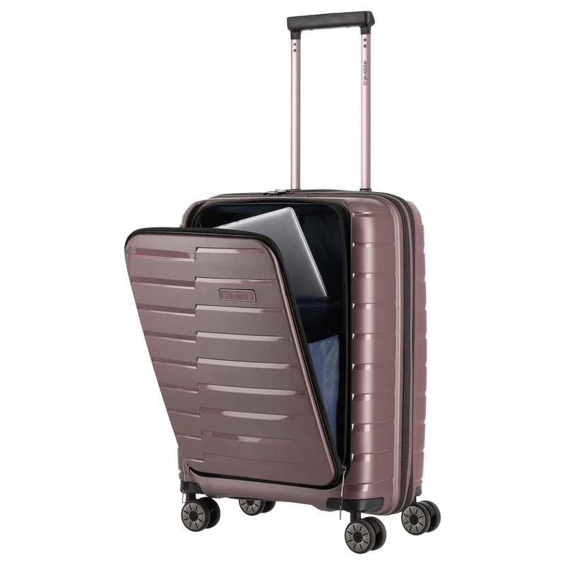 Travelite Air Base - Trolley de cabina con 4 ruedas y bolsillo delantero S 55 cm (flieder)