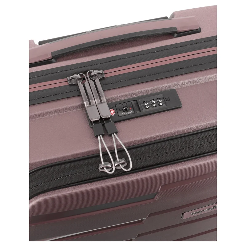 Travelite Air Base - Trolley de cabina con 4 ruedas y bolsillo delantero S 55 cm (flieder)
