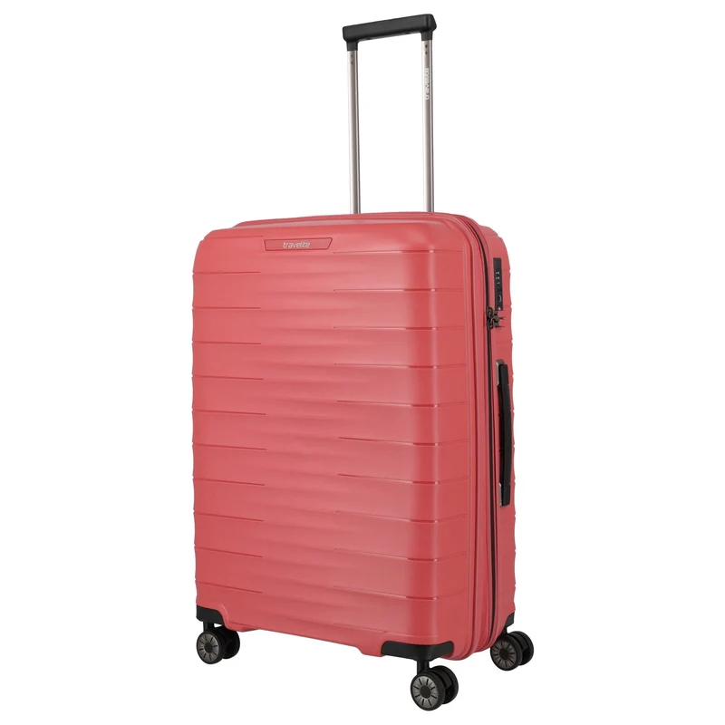 Travelite Mooby - Trolley de 4 ruedas M 66 cm expandible (rot)
