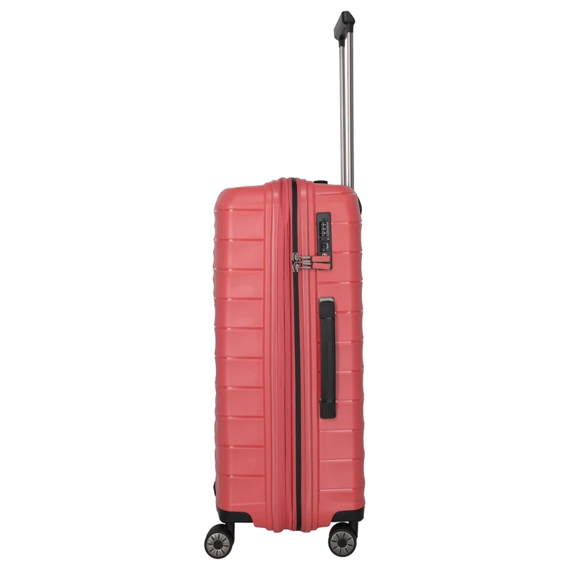 Travelite Mooby - Trolley de 4 ruedas M 66 cm expandible (rot)