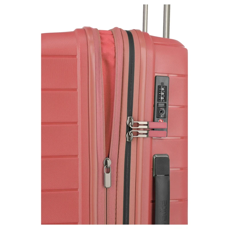 Travelite Mooby - Trolley de 4 ruedas M 66 cm expandible (rot)