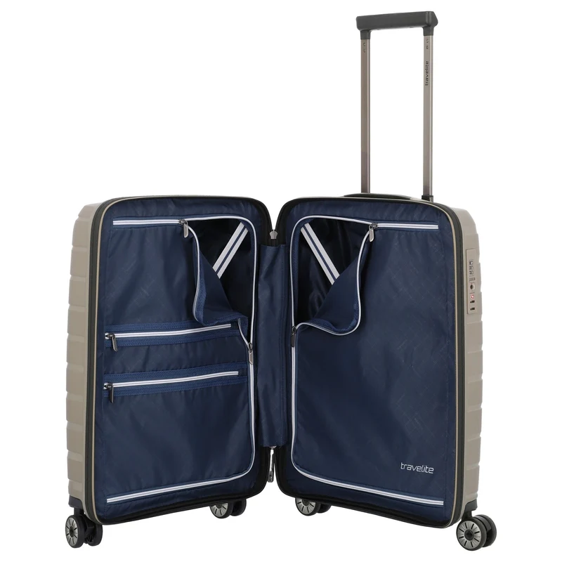 Travelite Air Base - Trolley de cabina con 4 ruedas S 55 cm (champagner)