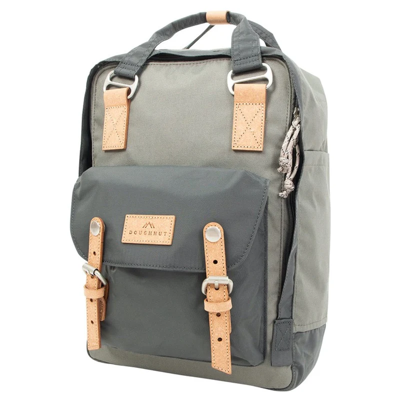 Doughnut Macaroon Euro 16 - Mochila 38 cm (grey x dark grey)