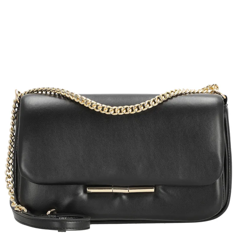 Seidenfelt Lesja - Bolso bandolera 27 cm (black/gold)