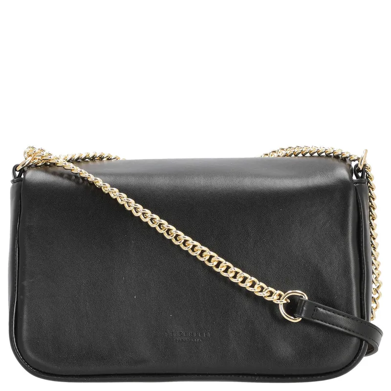 Seidenfelt Lesja - Bolso bandolera 27 cm (black/gold)