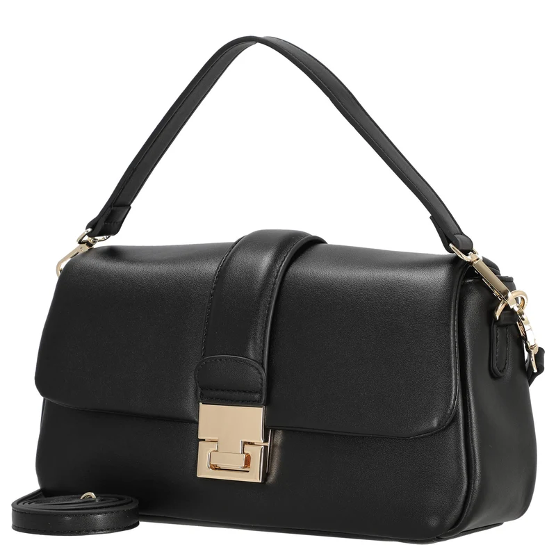 Seidenfelt Dalarna - Bolso de hombro 30 cm (black/gold)