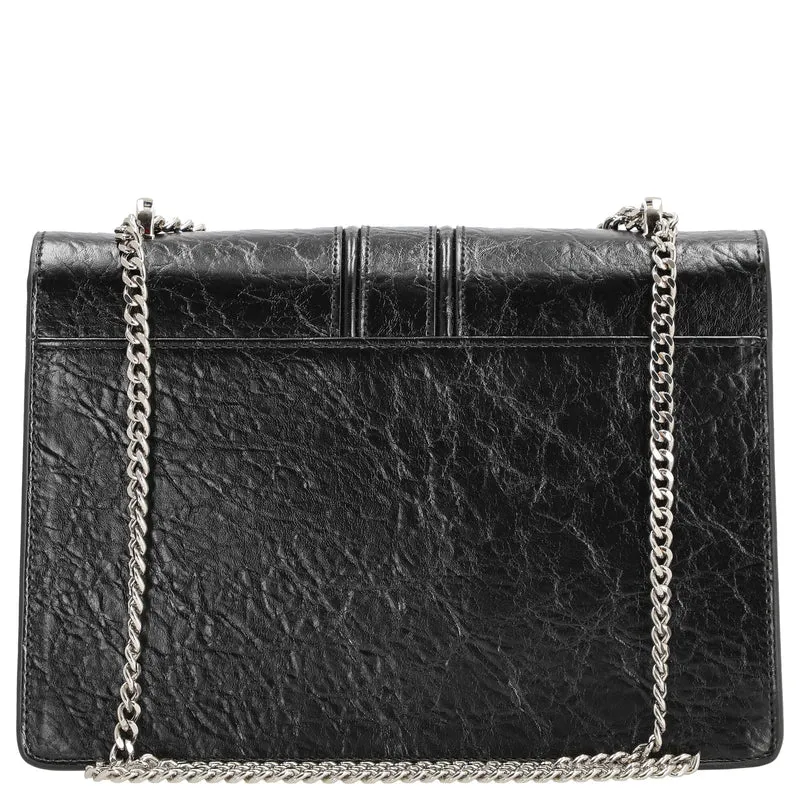 Seidenfelt Roros Big - Bolso de hombro 28 cm (glossy black)