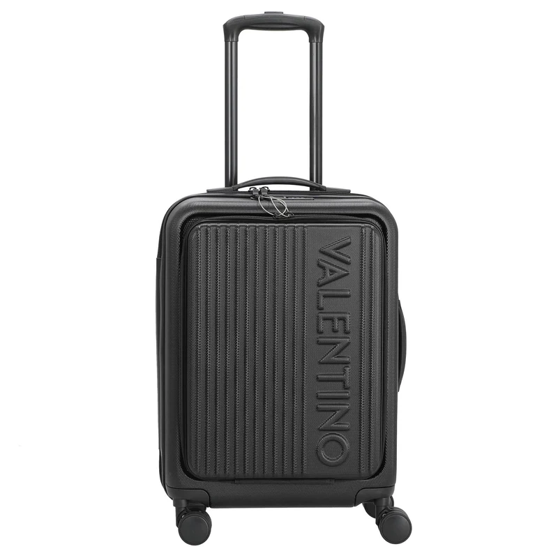 Valentino Bags Lexplor - Trolley de cabina con 4 ruedas y bolsillo frontal 14" 55 cm (nero)