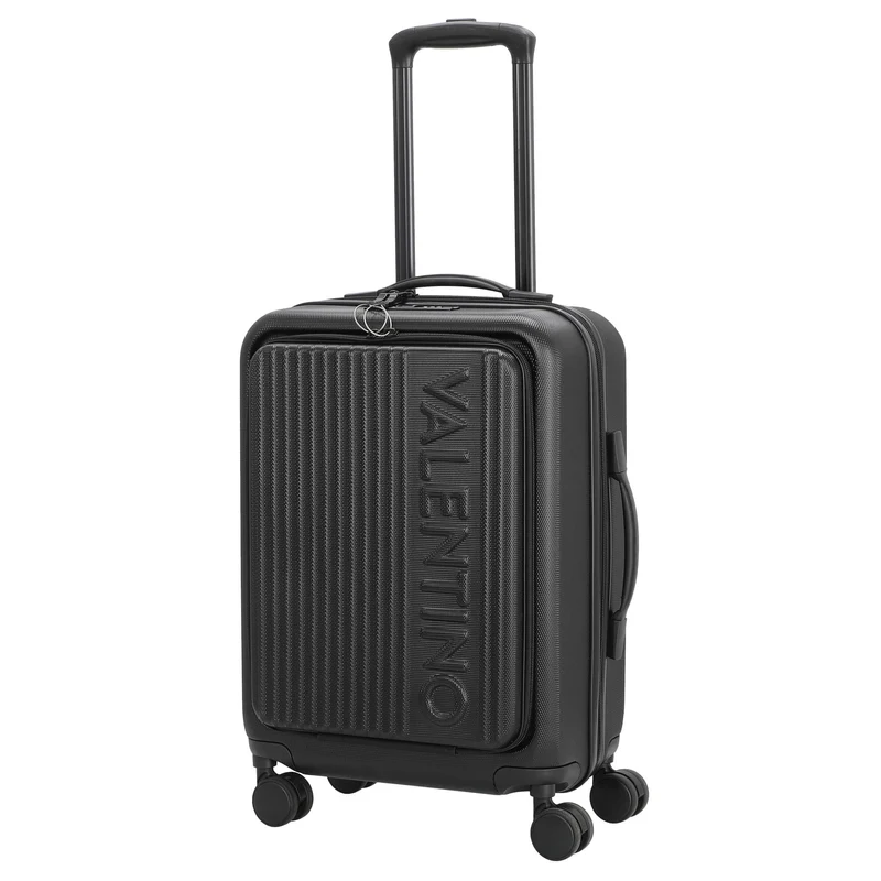 Valentino Bags Lexplor - Trolley de cabina con 4 ruedas y bolsillo frontal 14" 55 cm (nero)
