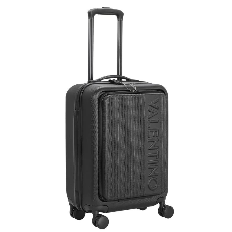 Valentino Bags Lexplor - Trolley de cabina con 4 ruedas y bolsillo frontal 14" 55 cm (nero)