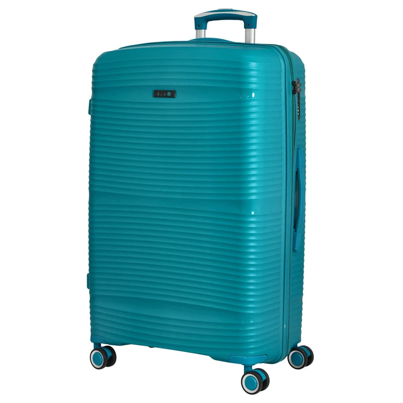 D&N Travel Line 4200 - Set de trolley de 4 ruedas 3 piezas (petróleo)