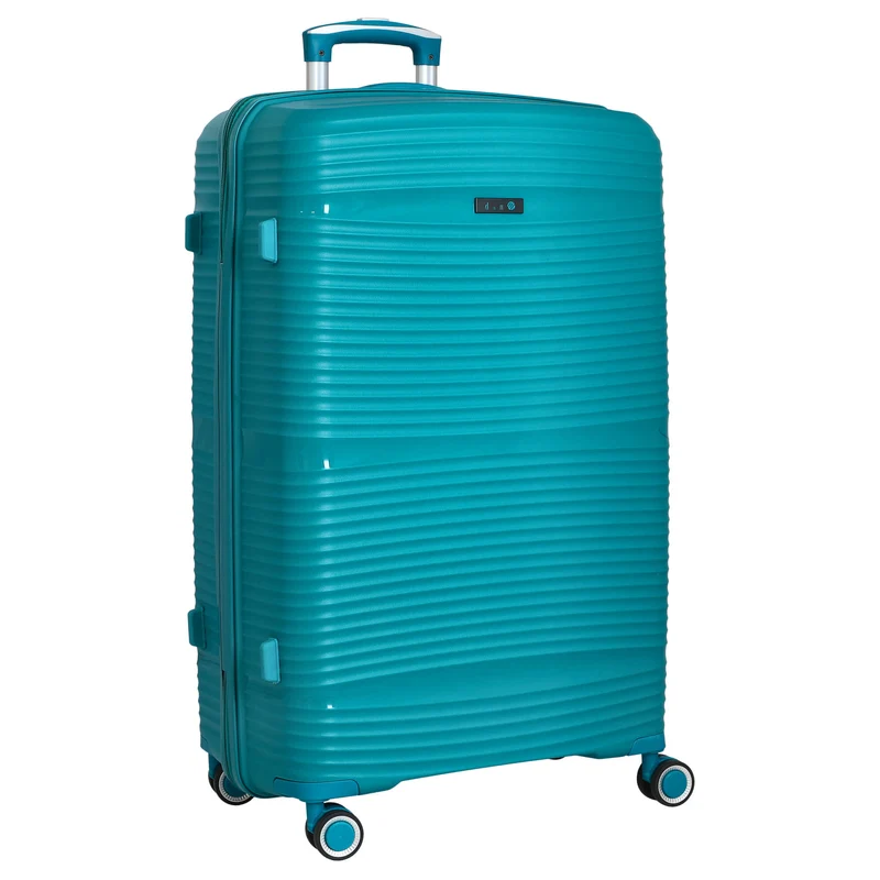 D&N Travel Line 4200 - Set de trolley de 4 ruedas 3 piezas (petróleo)