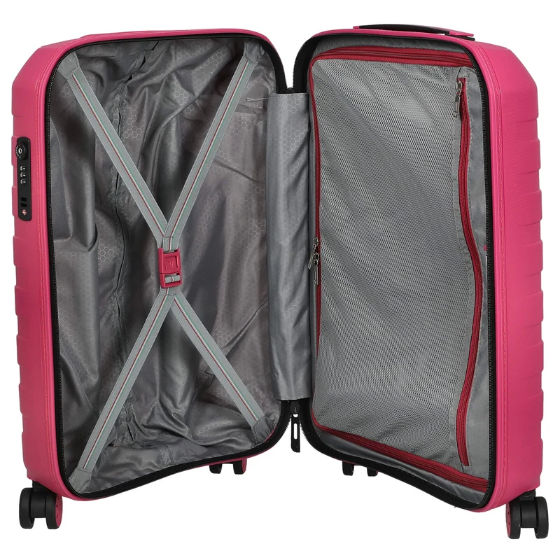 Roncato Box Sport 2.0 - Maleta de cabina 4 ruedas S 55 cm (negro/magenta)