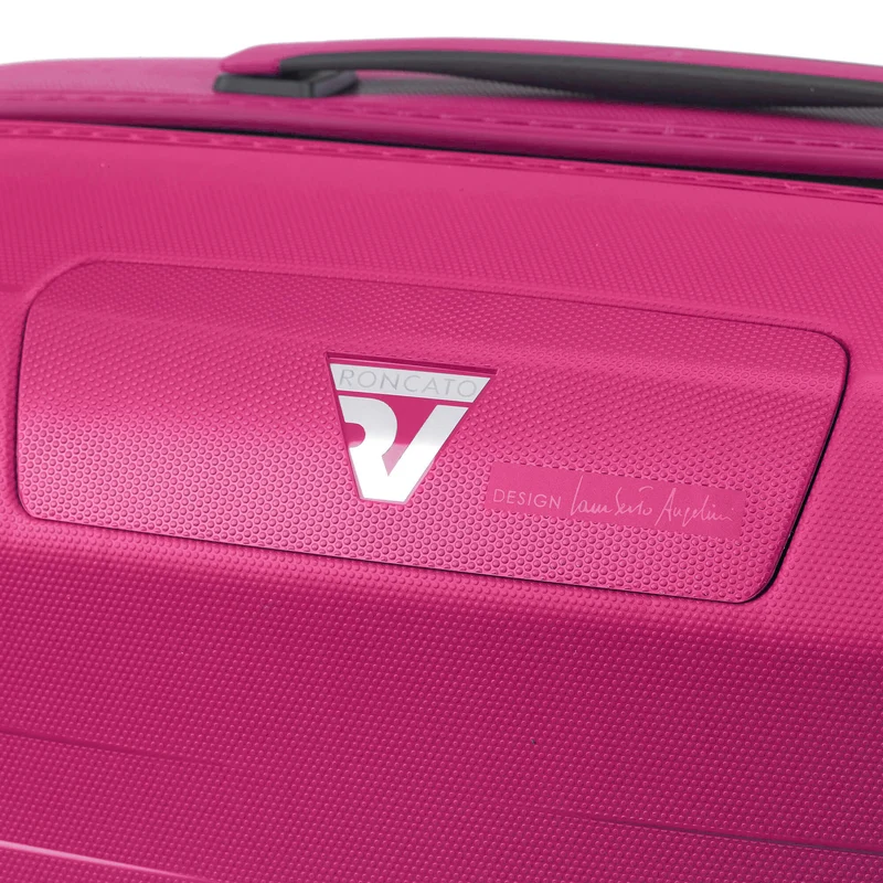 Roncato Box Sport 2.0 - Maleta de cabina 4 ruedas S 55 cm (negro/magenta)