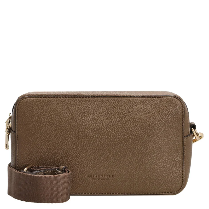 Seidenfelt Bjuv - Bolso bandolera 24 cm (olive/gold)