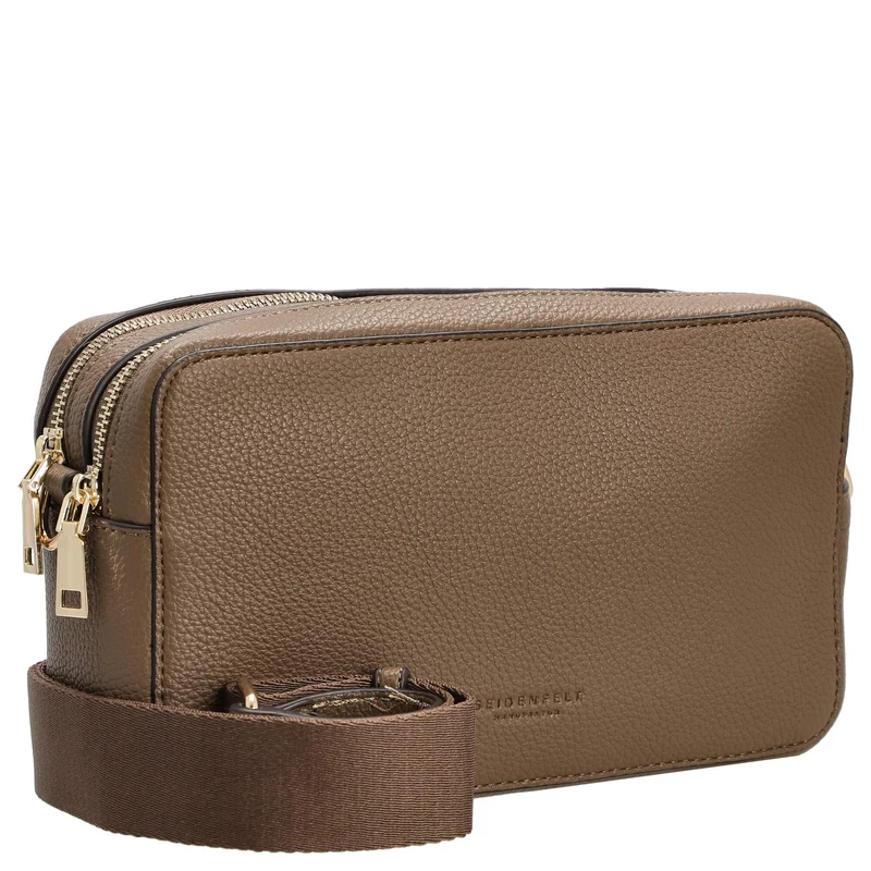 Seidenfelt Bjuv - Bolso bandolera 24 cm (olive/gold)