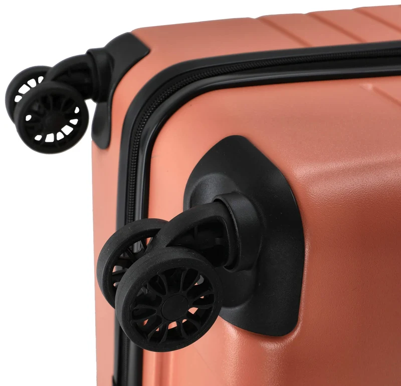 Somko Line - Set de trolley con 4 ruedas 3 piezas (coral)