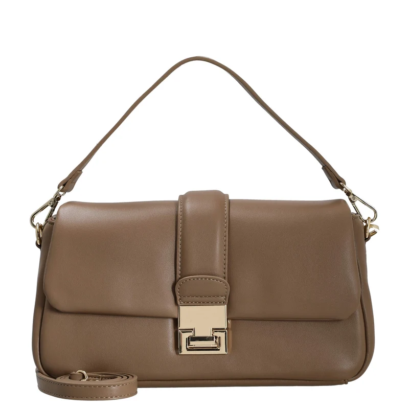 Seidenfelt Dalarna - Bolso de hombro 30 cm (soft toffee/gold)