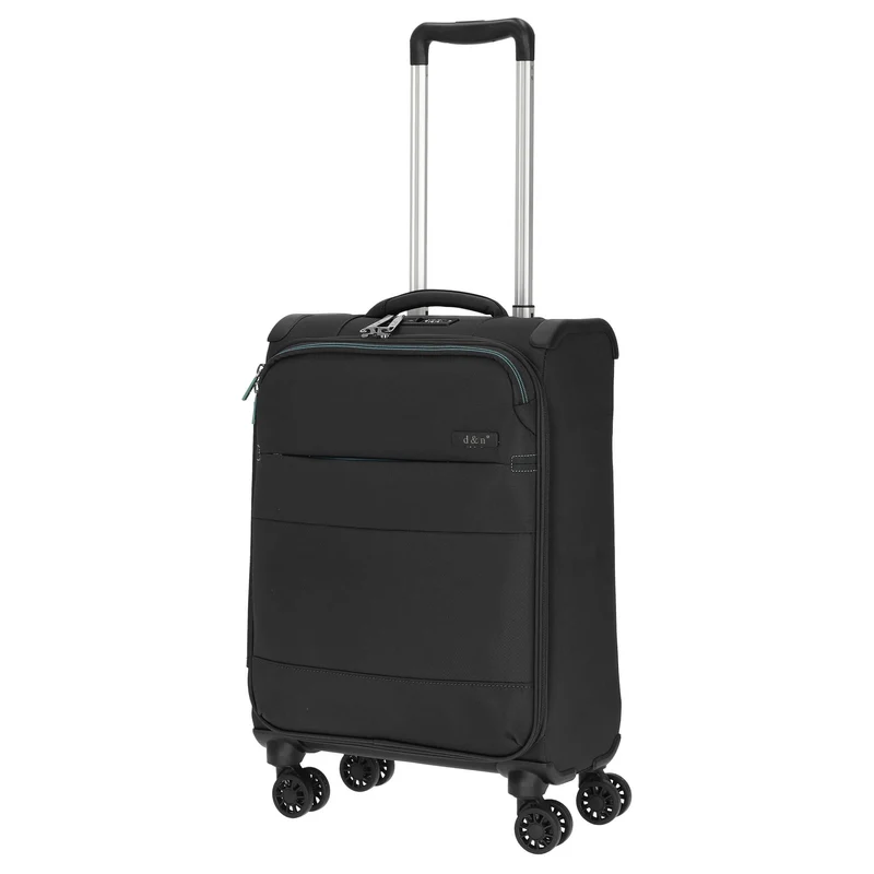 D&N Travel Line 9004 - Maleta de cabina 4 ruedas S 55 cm (color: negro)