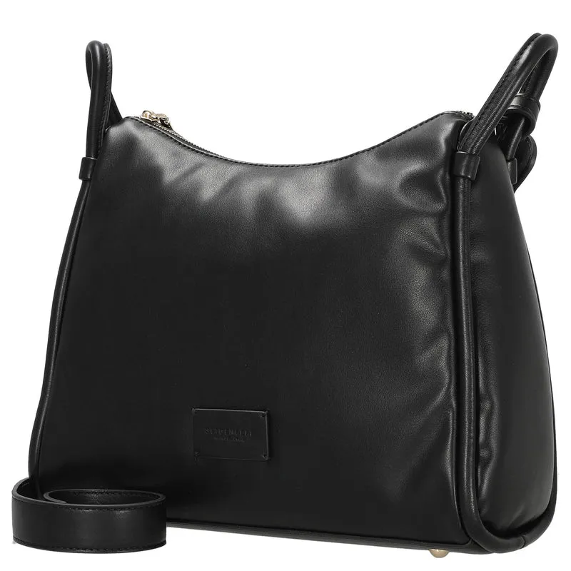 Seidenfelt Kaavi - Bolso bandolera 30 cm (black/gold)