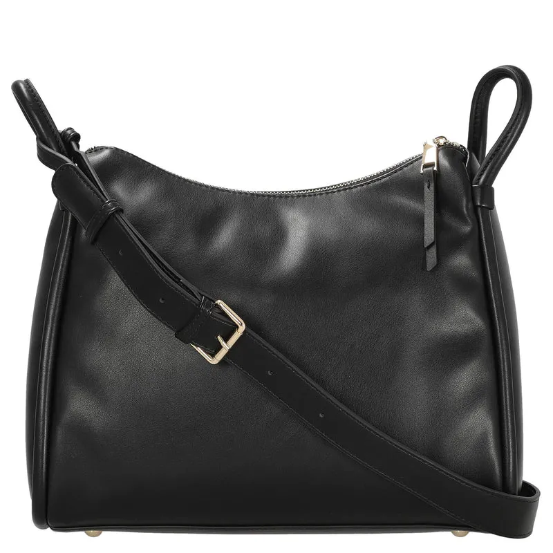 Seidenfelt Kaavi - Bolso bandolera 30 cm (black/gold)