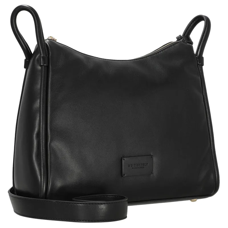 Seidenfelt Kaavi - Bolso bandolera 30 cm (black/gold)