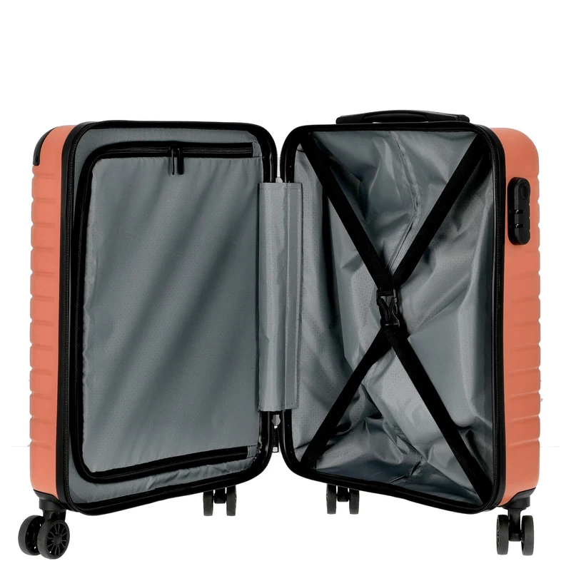 Somko Line - Trolley de cabina con 4 ruedas S 55 cm (coral)