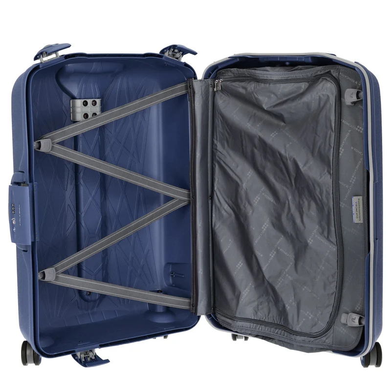 Roncato Light - Trolley de 4 ruedas M 68 cm (navy)