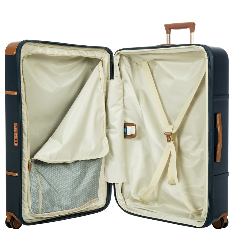 Brics Bellagio - Trolley de 4 ruedas 82 cm expandible (blue/tan)