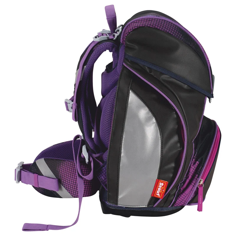 Scout Alpha Exklusiv "Movie Star" - Set de mochila escolar 5 piezas (Pink Pixel)