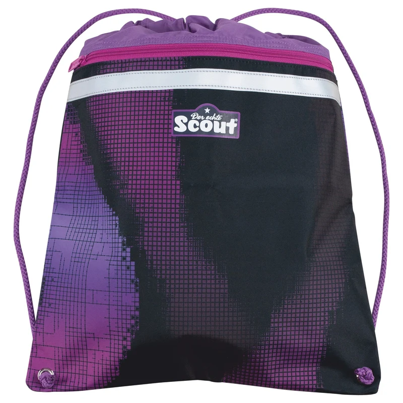 Scout Alpha Exklusiv "Movie Star" - Set de mochila escolar 5 piezas (Pink Pixel)