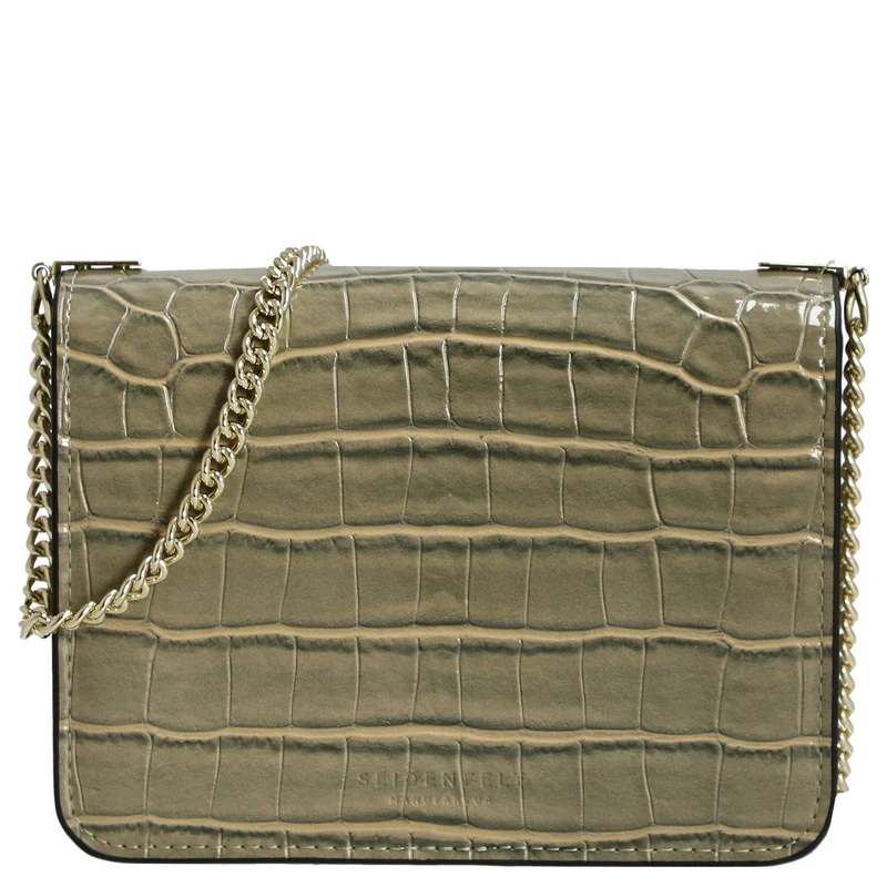 Seidenfelt Tuuli Small - Bolso bandolera 17 cm (smoke green/gold)