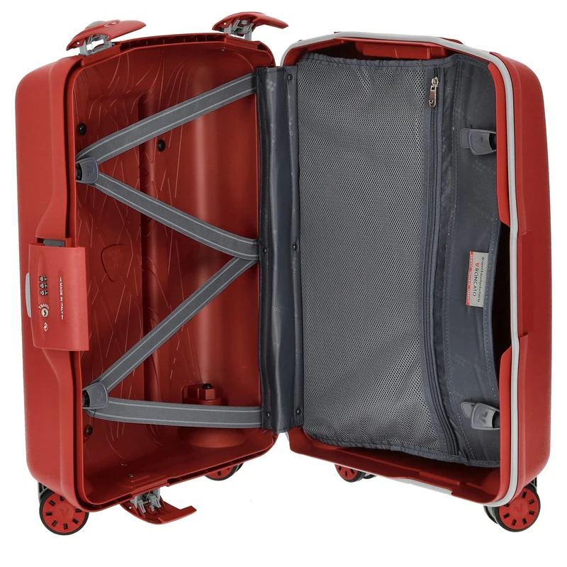 Roncato Light - Trolley de cabina con 4 ruedas S 55 cm (rosso)