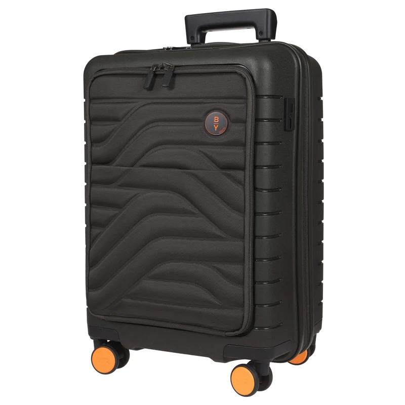 Brics BY Ulisse - Trolley de cabina con 4 ruedas y bolsillo delantero 55 cm erw. USB (olive)