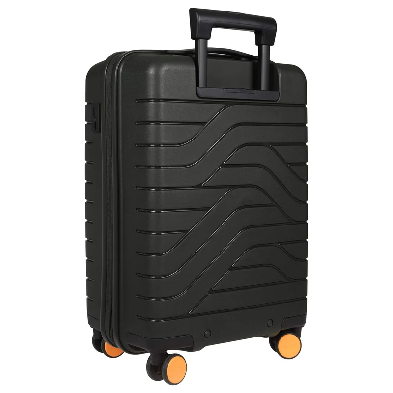 Brics BY Ulisse - Trolley de cabina con 4 ruedas y bolsillo delantero 55 cm erw. USB (olive)